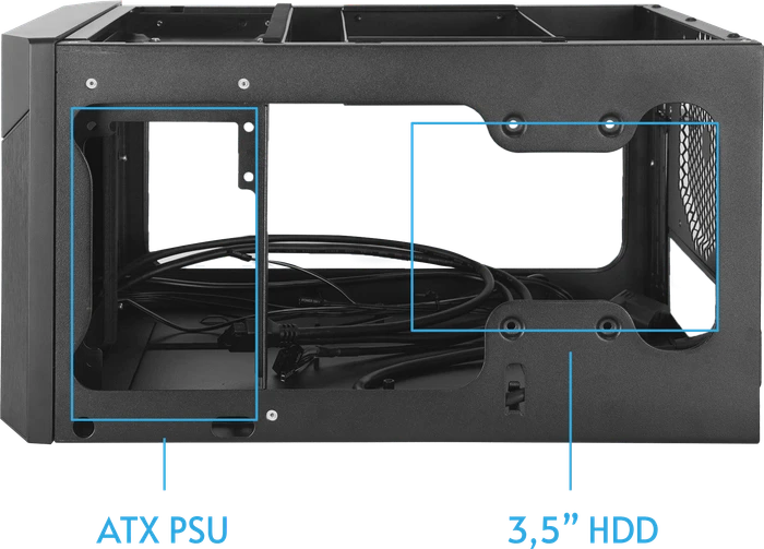 Chieftec Mesh Pro Cube Mini CN-01B, schwarz, Mini-ITX