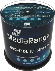 MediaRange DVD+R 8.5GB, 8x, 100er Spindel