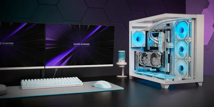 Mars Gaming MC-3C White, Glasfenster