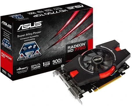 ASUS Radeon HD 7750, HD7750-T-1GD5, 1GB GDDR5, DVI, HDMI, DP