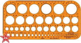 Schneider Standardgraph 45 Kreisschablone, orange
