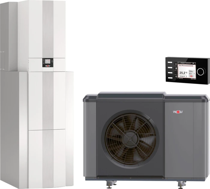 Wolf Luft-/Wasser-Wärmepumpe CHC-07/200-R35, 7kW
