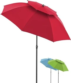 Doppler Windprofi 200 Manual Sonnenschirm 192cm rot