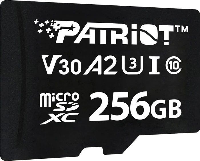 Patriot VX Series R90/W80 256GB, UHS-I U3, A2, Class 10