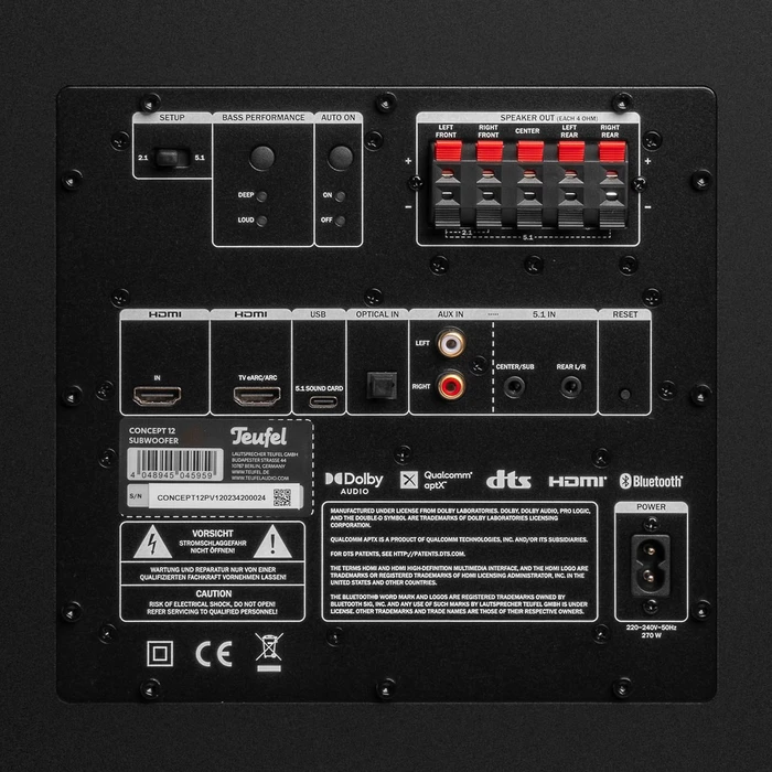 Teufel Consono 35 Concept Surround Power Edition 5.1-Set weiß