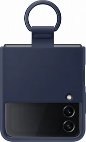Samsung Silicone Cover with Ring für Galaxy Z Flip 4 navy