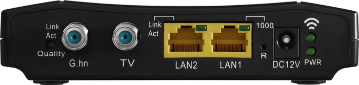 Axing EOC 2-11 Ethernet over Coax, F-Buchse/Koaxial G.hn, 2.4GHz WLAN, 2x RJ-45
