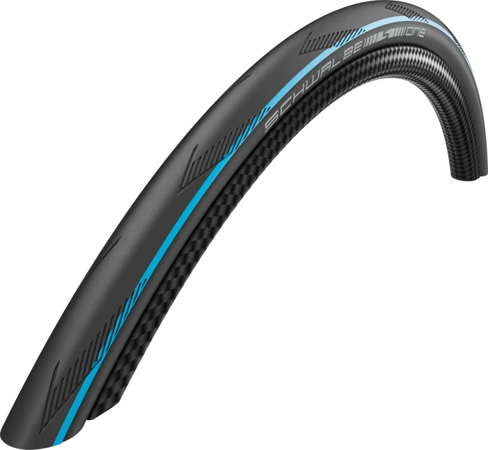 Schwalbe One 700x25C LiteSkin RaceGuard Addix Reifen blue stripes