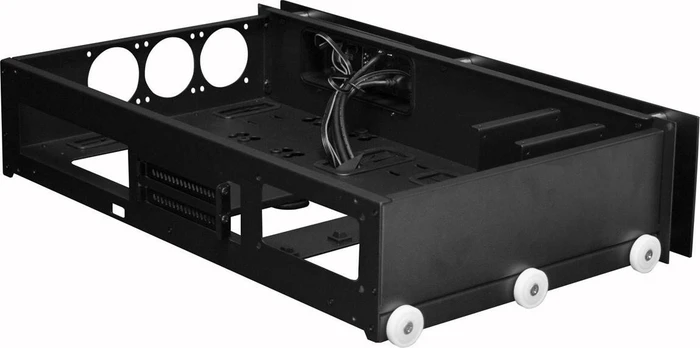 Nanoxia Project S Mini, schwarz, Glasfenster, Mini-ITX