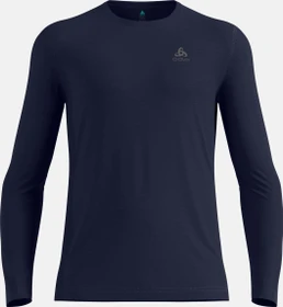 Odlo Natural Merino 160 Baselayer Funktionsshirt langarm skipper blue (Herren)
