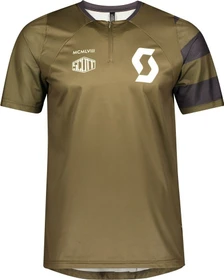 Scott Trail Vertic Zip Trikot kurzarm green moss (Herren)
