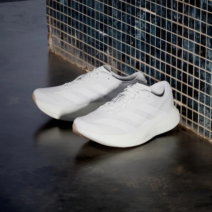 adidas Adizero Evo SL cloud white/warm sandstone (Herren)