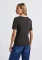 Street One Herzausschnitt T-Shirt kurzarm darkest brown (Damen) Vorschaubild