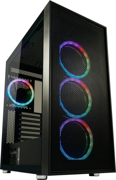 LC-Power Gaming 802B Black_Wanderer_X, schwarz, Glasfenster