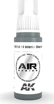 AK-Interactive 3rd Gen Acrylic Colors Air Series a-14 interior steel grey, 17ml