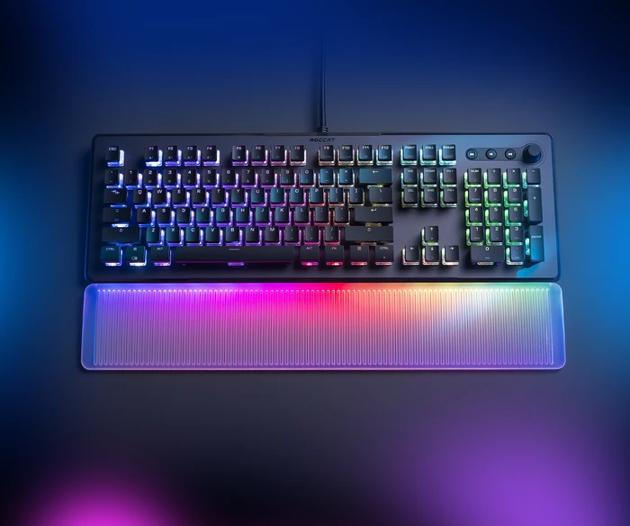 Roccat Vulcan II Max, LEDs RGB, schwarz, TITAN II OPTICAL RED, USB, FR