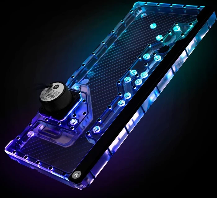 EK Water Blocks Quantum Line EK-Quantum Reflection PC-O11D XL D5 PWM D-RGB, Verteilerplatte mit Pumpe, Acryl