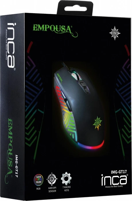 Inca IMG-GT17 RGB Gaming Mouse, USB