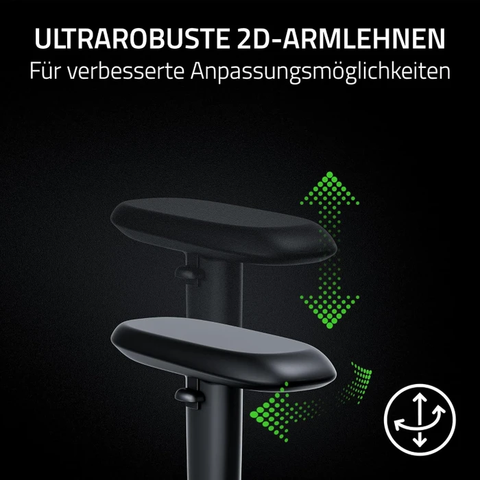 Razer Iskur V2 X NewGen Gamingstuhl, schwarz/grün