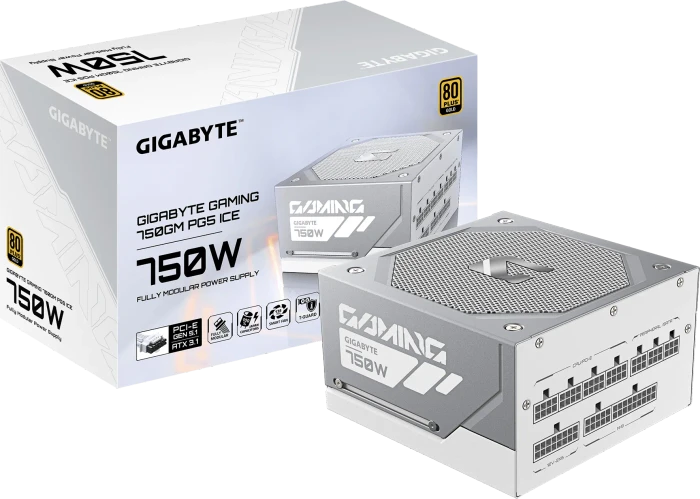 GIGABYTE Gaming 750GM PG5 ICE 750W, ATX 3.1