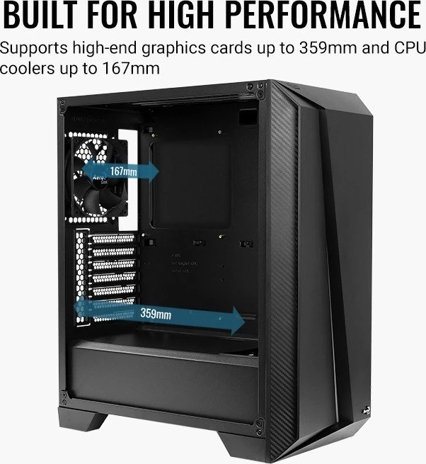 AeroCool Cylon Pro, schwarz, Acrylfenster