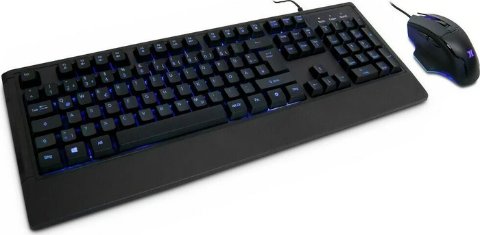 Inter-Tech KC-3001 Gamer Tastatur Maus Set schwarz, USB, DE
