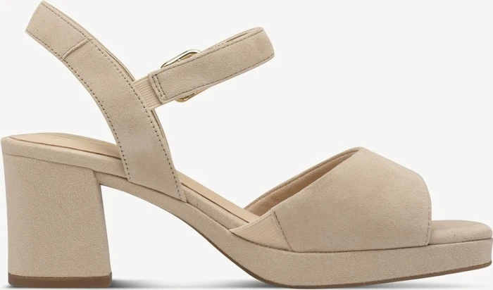 Tamaris Ledersandalette Wide Fit beige (Damen)