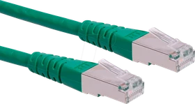 Roline / Secomp GHMT Patchkabel, Cat6, S/FTP, RJ-45/RJ-45, 0.5m, grün