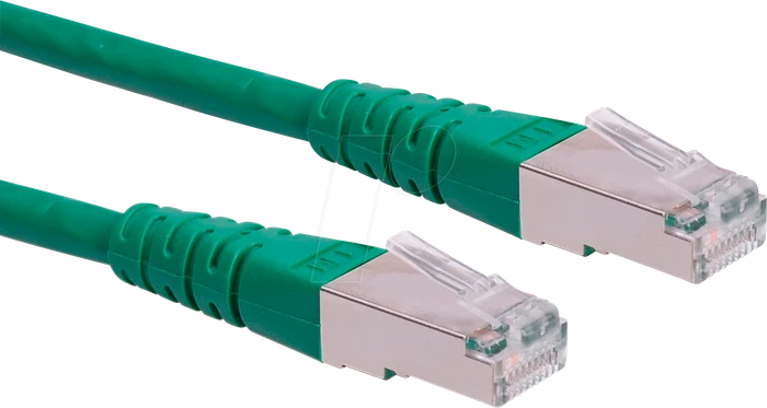 Roline / Secomp GHMT Patchkabel, Cat6, S/FTP, RJ-45/RJ-45, 0.5m, grün