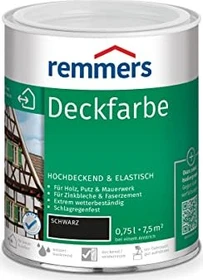 Remmers Deckfarbe schwarz, 750ml