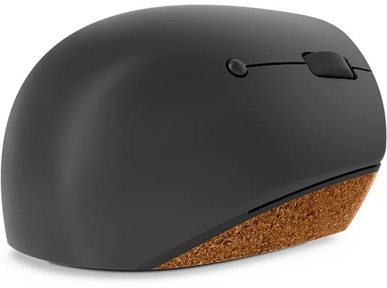 Lenovo Go Wireless Vertical Mouse Storm Grey mit Naturkork, USB