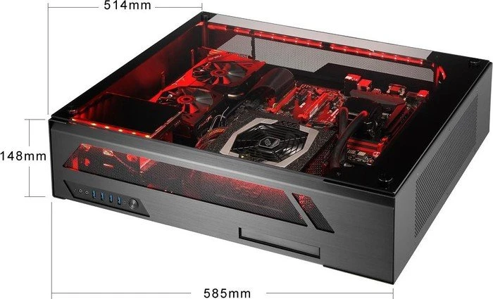 Lian Li PC-O7S schwarz, Glasfenster