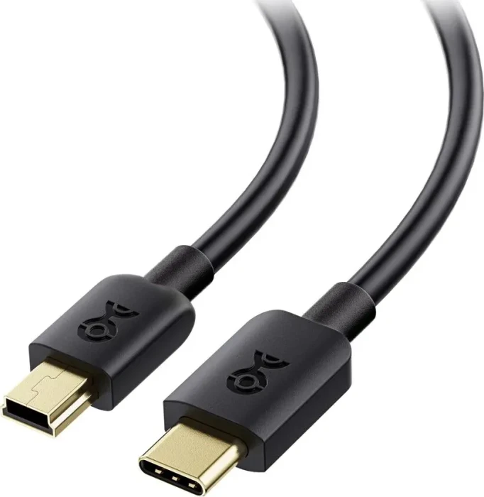 Cable Matters USB 2.0 Adapterkabel, USB-C [Stecker] auf USB Mini-B [Stecker], schwarz, 2m