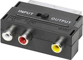 Vivanco Cinch Scart Adapter, Scart (In/Out)auf 3x Cinch Buchse (47021)