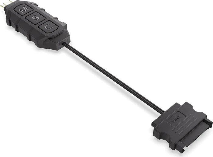 Krux Corvus 120 ARGB, LED-Steuerung, Fernbedienung, 120mm, 3er-Pack
