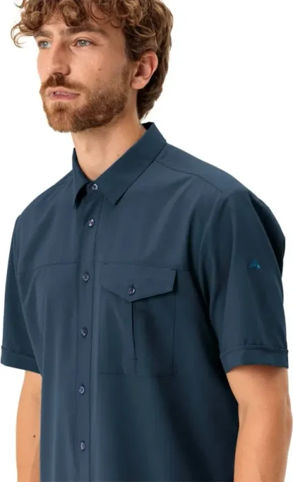 Vaude Rosemoor II Hemd kurzarm dark sea uni (Herren)