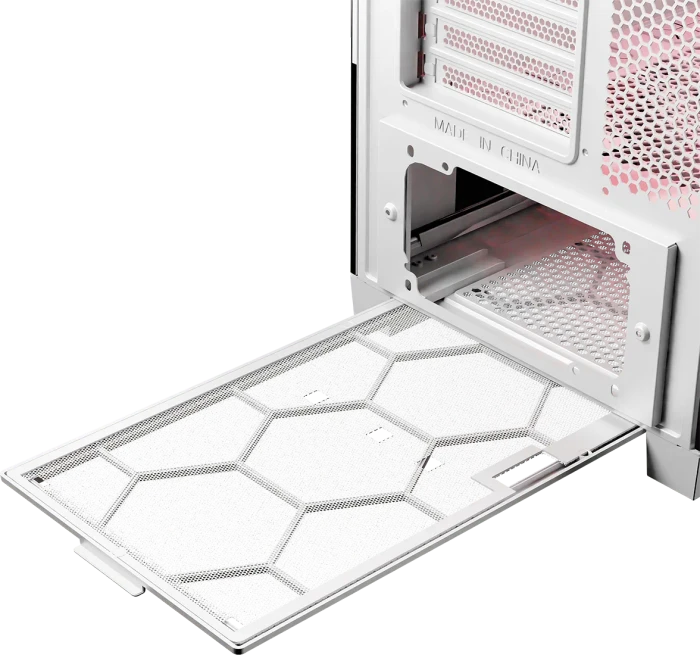 Modecom Volcano Expanse S Apex ARGB Midi, weiß, Glasfenster