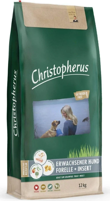 Christopherus erwachsener Hund Geflügel, Lamm, Ei, Reis, 12kg