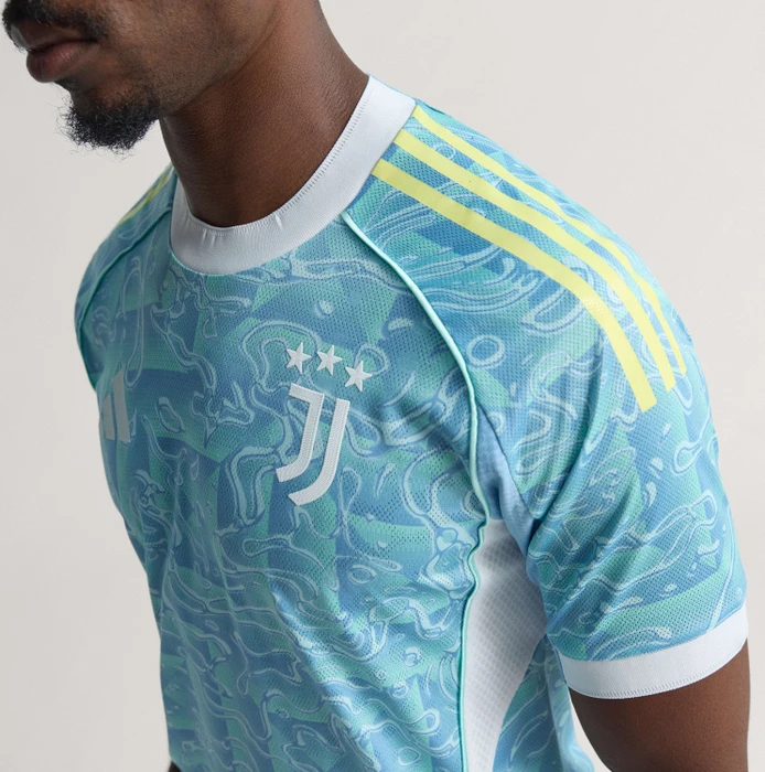 adidas Juventus Turin Authentic 2025/2026 Auswärtstrikot ash blue (Herren)