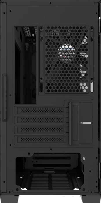Zalman Z1 Iceberg_Black, schwarz, Glasfenster