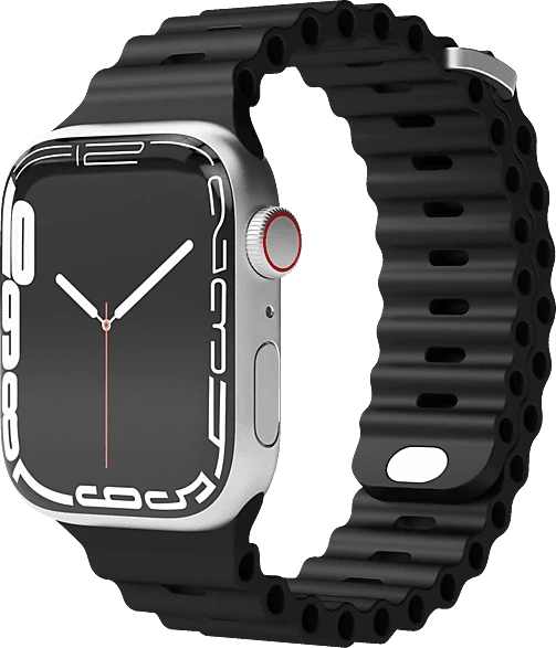 Vonmählen Wave Band für Apple Watch 42mm/41mm/40mm schwarz