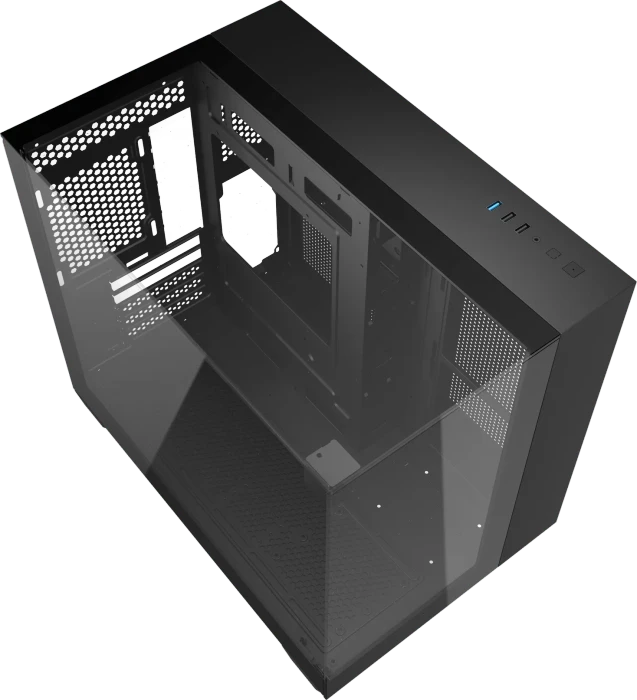 DarkFlash TH285M Black, Glasfenster