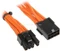 BitFenix Alchemy 6/8-Pin PCIe Verlängerung 45cm, sleeved orange Vorschaubild