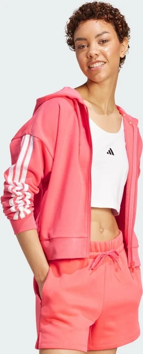 adidas Essentials 3-Streifen French Terry Hoodie semi turbo/white (Damen)