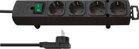 Brennenstuhl Comfort-Line Plus mit Schalter,  4-fach, 2m, schwarz