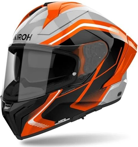 Airoh Matryx Wide grau/schwarz/orange/weiß
