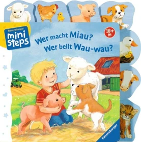 Ravensburger ministeps Wer macht miau? Wer bellt Wau-wau?
