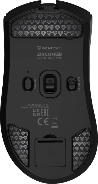 Genesis Zircon 880 Wireless Gaming Mouse schwarz, USB/Bluetooth