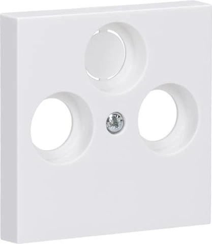 Gira System 55 Abdeckung für Koaxial-Antennensteckdose, reinweiß seidenmatt