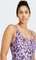 adidas Essentials Animal Print U-Back Badeanzug preloved purple/white (Damen) Vorschaubild